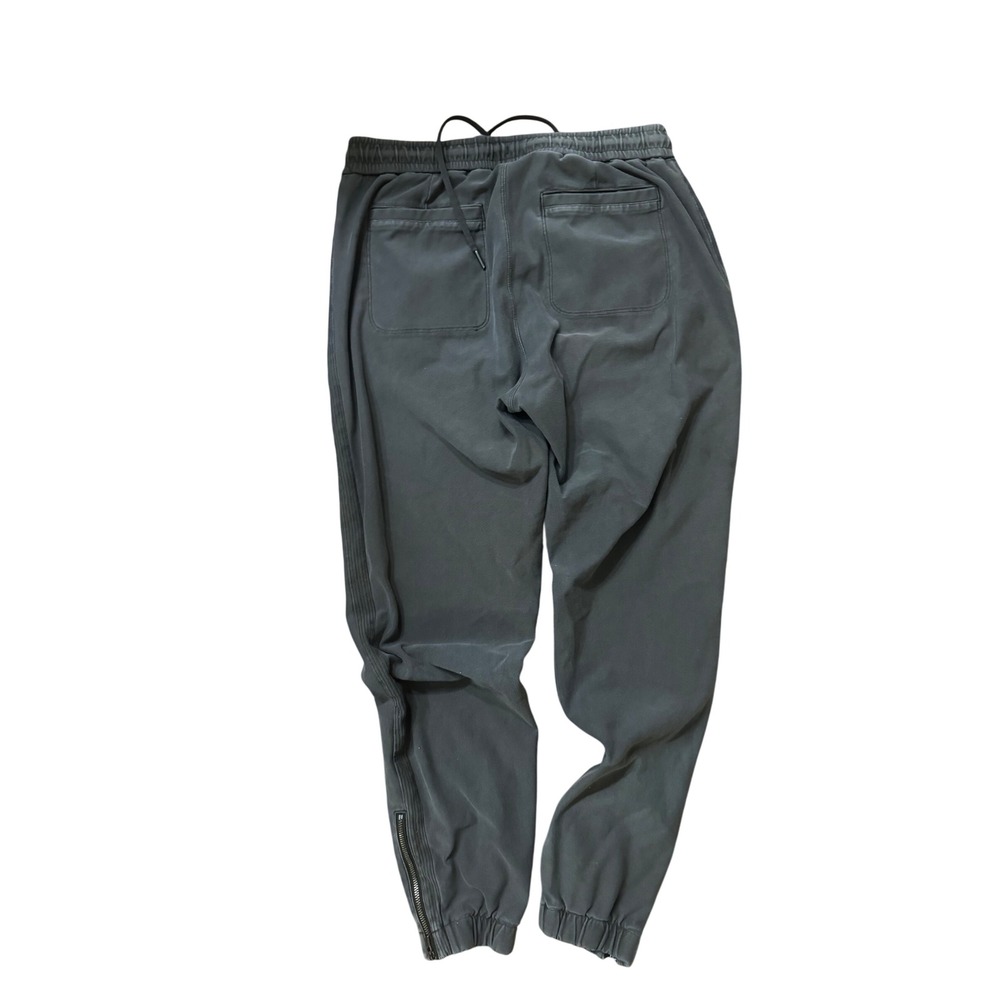 Athleta Gray Joggers‎ Size 6 Zipper Pockets Athleisure Casual Pants - Picture 2 of 3